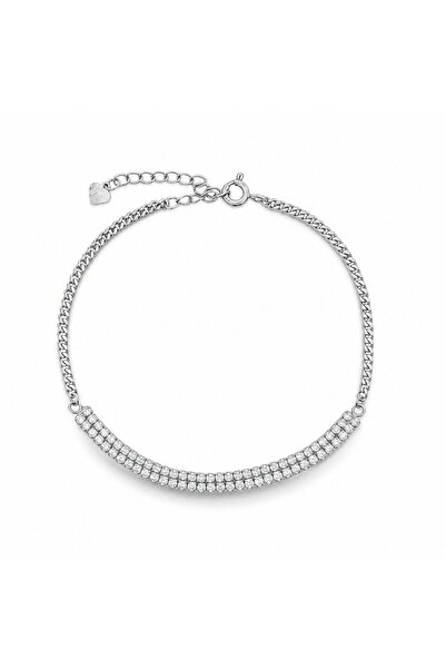 Bijuteria SORELLY Asymmetric Silver Tennis Bracelet