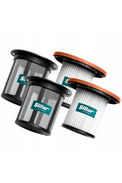 Sillar 2x Filtru + 2x Capac antipraf pentru recipient pentru Bosch Unlimited ...