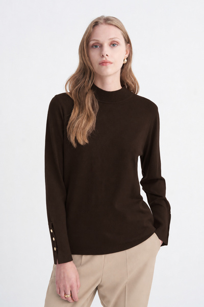 Zühre Half Turtleneck Coffee Knitwear 0153