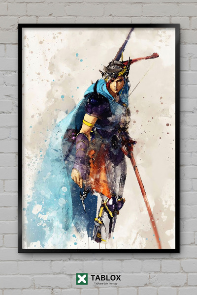 TABLOX Αφίσα Firion Final Fantasy με χαρακτήρα πολεμιστή, διακοσμητικός πίνακ...
