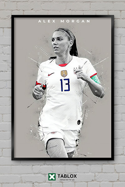 TABLOX Alex Morgan, jucător de fotbal, femeie americană vedetă a fotbalului, ...