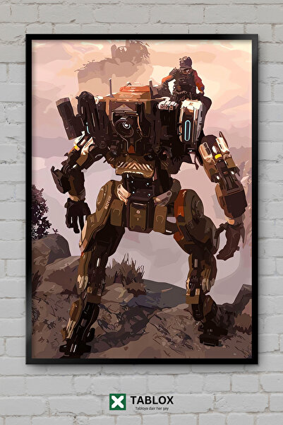 TABLOX Αφίσα δράσης Titanfall Video Game Robot Mecha με πλαίσιο, διακοσμητικό...