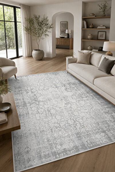 Liva home Lüks Salon Halısı Makinede Yıkanabilir Kaymaz Taban Halı