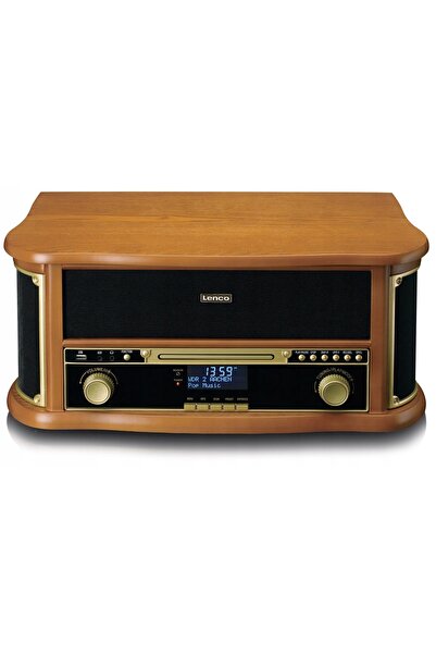 Lenco Gramofon TCD-2571WD CD BT FM USB AUX