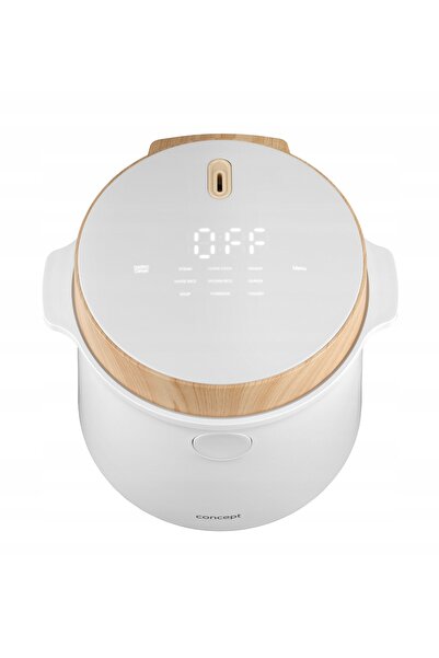 Concept Aparat de gătit orez 1.5l, 9 programe, afișaj LED, alb
