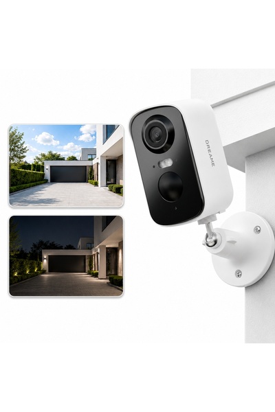 Dreame Cameră de securitate exterioară 2.5K 4MP WiFi cu panou solar de 5200mAh