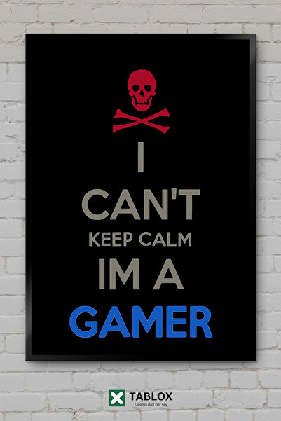 TABLOX Gaming Hardcore Games Gamer Neon Poster Frame View Tablo decorativ din...