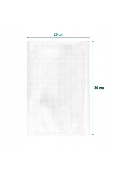 Sillar 8 pungi de folie ondulată pentru vidare 20x30cm 50 bucăți