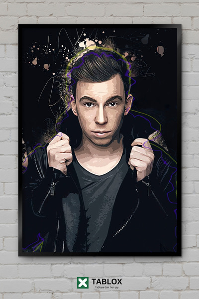 TABLOX Hardwell Dj Producer Αφίσα τοίχου ηλεκτρονικής μουσικής με εμφάνιση πλ...