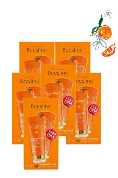Beesline 6 Pieces Ultrascreen Cream Invisible Sunfilter SPF 50 60 ML