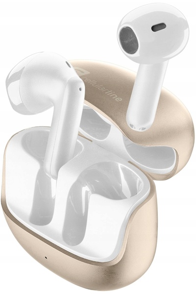Cellularline Căști in-ear cu ENC pur și carcasă de încărcare aurie