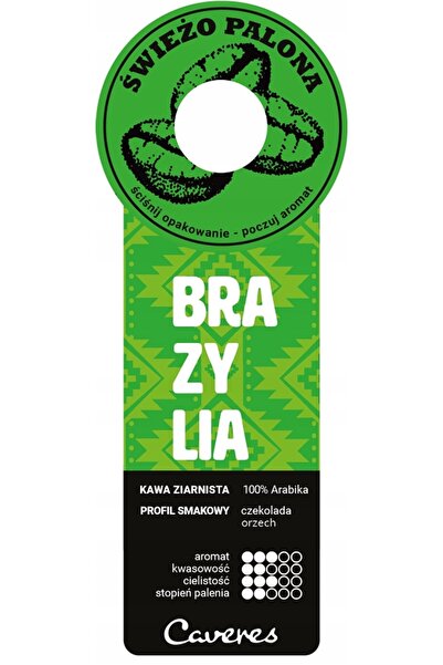 Caveres Boabe de cafea Brazil Santos 1000 g - 100% Arabica proaspăt prăjite