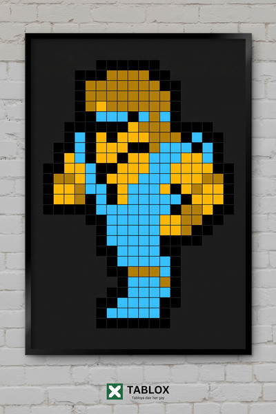 TABLOX Final Fantasy Master Character Class Retro NES Igra Okvir Izgled Dekor...
