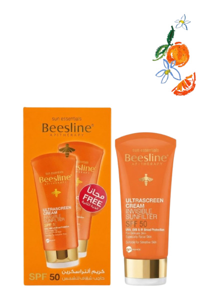 Beesline كريم الترا سكرين الواقي من الشمس غير المرئي بعامل حماية 50، 60 مل