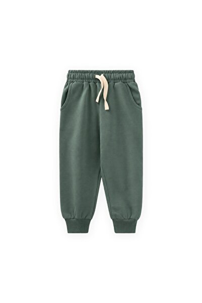 Cigit Pocketed Tracksuit 1-13 Years Khaki Green