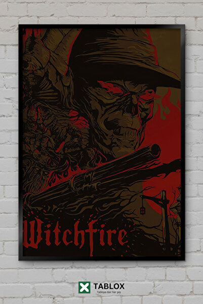 TABLOX Witchfire Witch Fire Action Game Φανταστική αφίσα με διακοσμητικό πλαί...