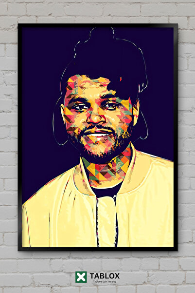 TABLOX Αμπέλ Τεσφάιε The Weeknd Τραγουδιστής Ποπ Rnb Αφίσα με κορνίζα Διακοσμ...