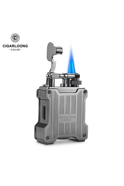 CIGARLOONG ÇİFT TORCH ALAŞIMLI ÇAKMAK GUN METAL