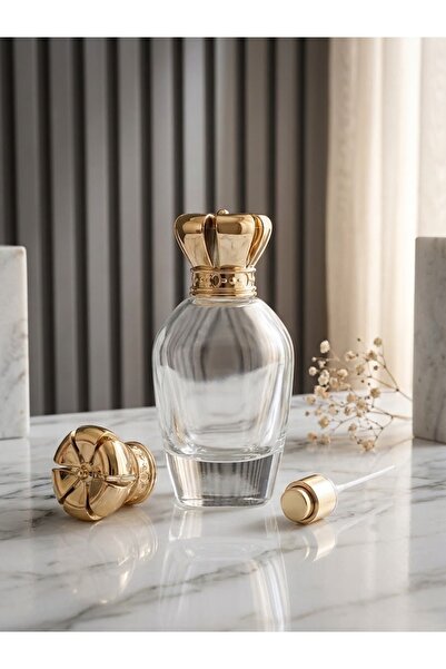INA Lüks Parfüm Şişesi 100 ml – Tree Gold Premium Kapak