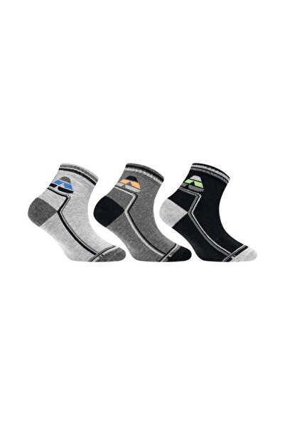 Fila Παιδικές Αθλητικές Κοντές Κάλτσες F8194 3 τεμάχια Πολύχρωμες