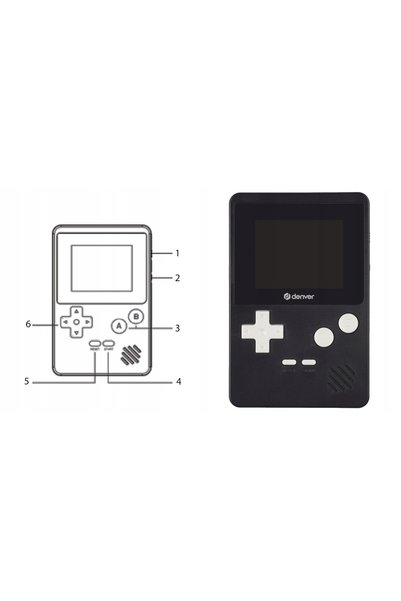 Denver Gamepad cu ecran LCD color de 2,5” GMP-290, 200 de jocuri, 320x240
