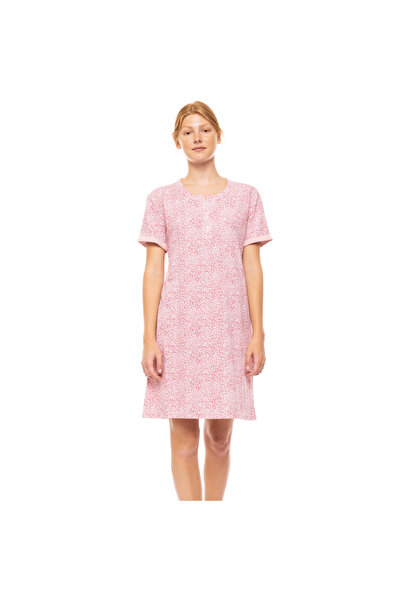 Pink Label Γυναικεία Νυχτικιά με Πατιλέτα S1461 Ροζ Λεοπάρ