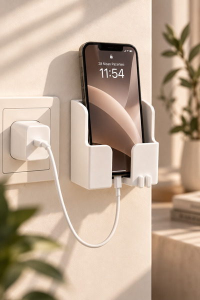 Novori Design Yapışkanlı, kumanda, telefon tutucu, Duvara monte telefon tutac...