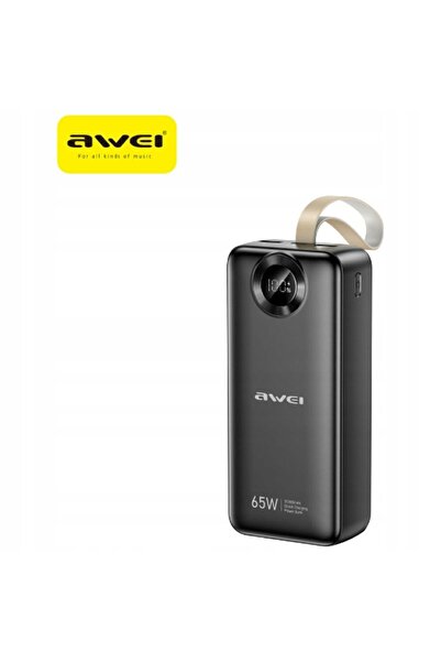 NO BRAND Powerbank AWEI Awei PA-34 30000mAh 65W Încărcare rapidă Negru