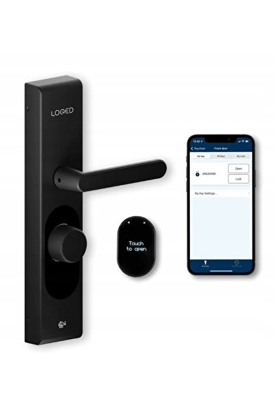 NO BRAND Shelly LOQED Încuietoare Inteligentă pentru Uși WiFi Bluetooth Negru