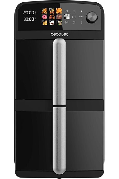 CECOTEC Friteuză cu aer cald de 10L, cu 2 compartimente, 2400W