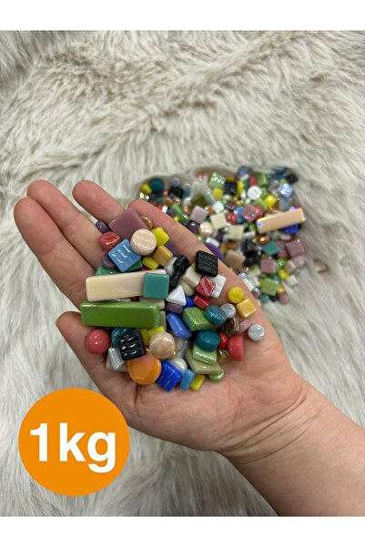 Karsan Mozaik Sanatsal Mozaik - MX-10 Karışık Mix Ebatlar (1 KG) Mozaik Taş