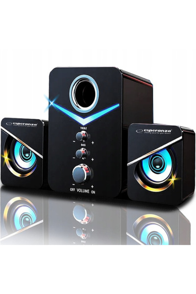 ESPERANZA Boxe calculator cu iluminare LED, putere 6W, pentru PC și laptop