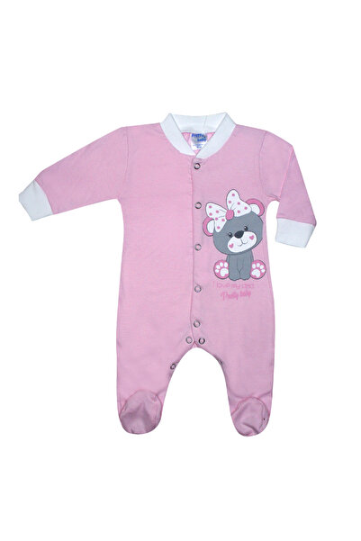 PrettyBaby Όμορφο Μωρό Βρεφικό Βαμβακερό Κορμάκι Κορίτσι Αγαπώ τον Μπαμπά Ροζ