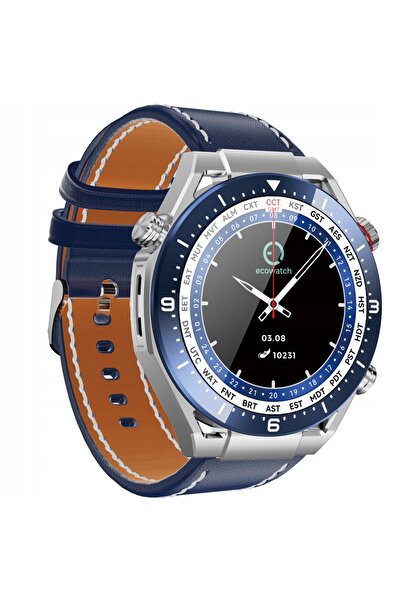NO BRAND Smartwatch Ecowatch Eco1 Silver Ulitmate Apeluri vocale 3 curele Men...