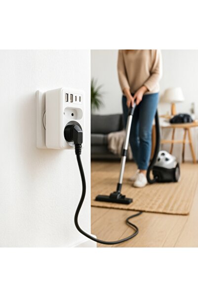 Vayox Splitter de rețea încărcător multifuncțional va0374 2GN+ 2xUSB-A 2xUSB-C
