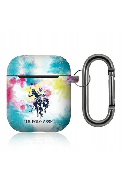 NO BRAND US Polo USACA2PCUSML Husă AirPods multicoloră Colecția Tie & Dye