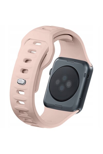 3MK Curea de ceas din silicon roz bej/latte pentru Apple Watch 38/40/41mm