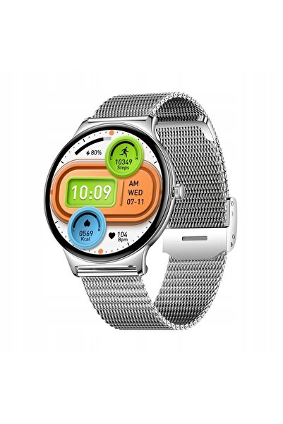 COLMI Smartwatch V89 oțel argintiu 1.43 " AMOLED apeluri Bluetooth 100 de moduri