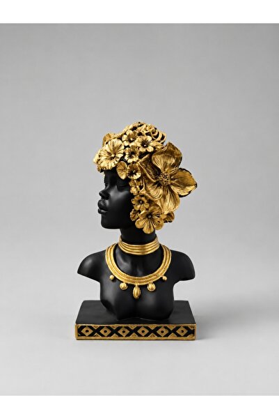 Magic Time Statuetă Africană Decorativă cu Elemente Florale Zanoria