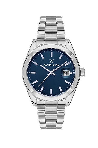 Daniel Klein Erkek Kol Saati Takvimli 41 mm Lacivert Kadran Çelik Kordon 3 AT...