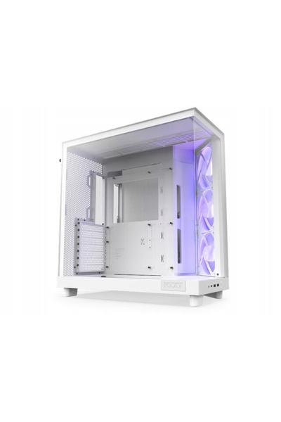 Nzxt H6 Flow RGB Midi Tower Carcasă Albă cu Fereastră