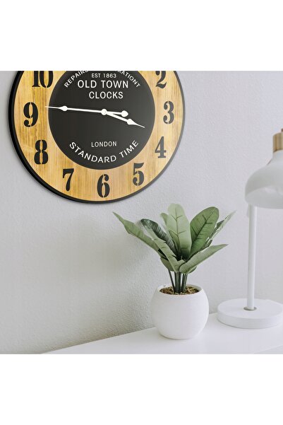 Retoo Ceas de perete elegant, stil loft, mare, silențios, ușor de citit, mont...