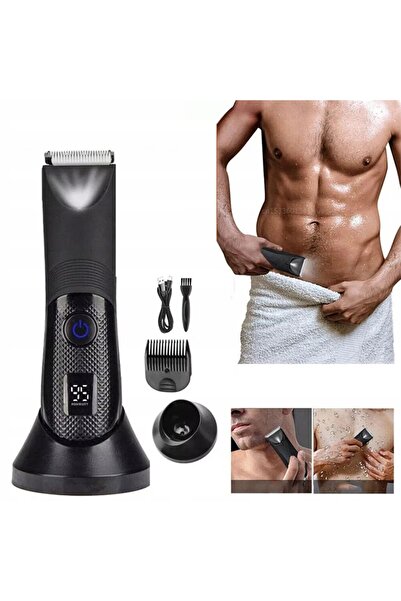 NO BRAND Trimmer pentru zona intimă pentru bărbați, pentru păr și barbă, RF