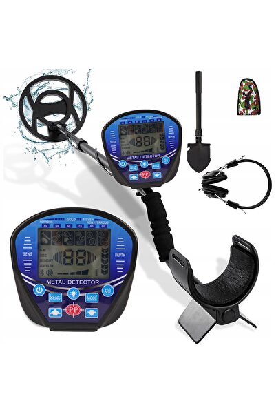 NO BRAND DETECTOR DE METALE LCD 5 MODURI DE DETECȚIE IMPERMEABIL IP65 KIT DET...