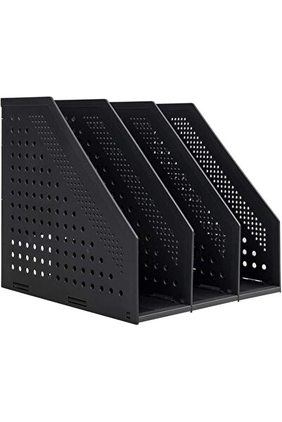 Paporich Desktop File Magazine Folder Holder,3 Vertical Compartments,Collapsi...