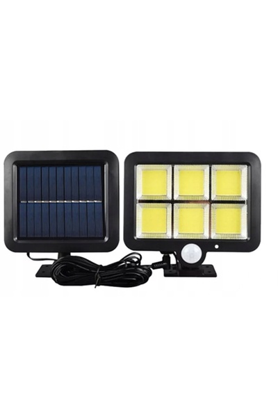 NO BRAND Lampă solară de stradă cu LED pentru grădină, cu senzor, pentru exte...