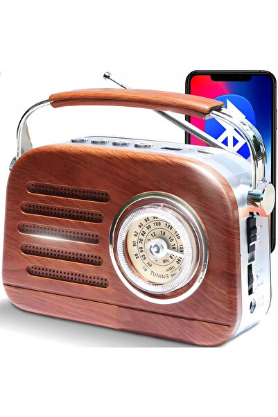 Retoo RADIO DE BUCĂTĂRIE FM AM SW RETRO VINTAGE USB FĂRĂ FIR, CONECTAT LA REȚ...