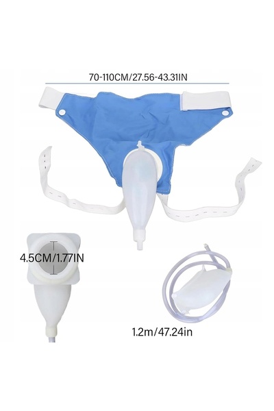 bedee Recipient de urină din silicon pentru femei, de 1000 ml și 2000 ml, pen...