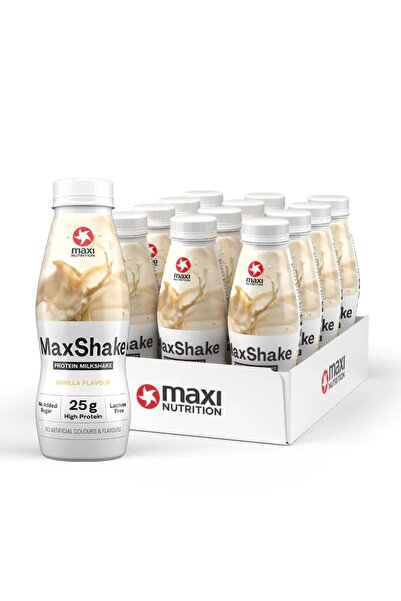 Maxi Nutrition MaxShake Πρωτεϊνούχο Μιλκσέικ Χωρίς Λακτόζη (12 x 330 ml) Βανίλια