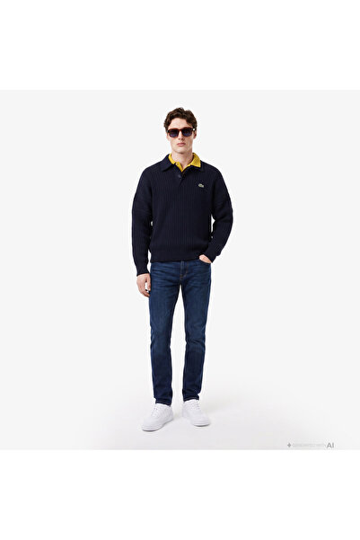 Lacoste Erkek Slim Fit Lacivert Pantolon